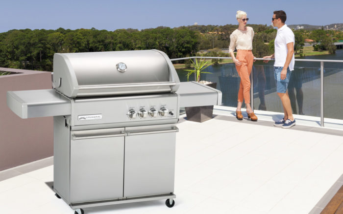 Crossray 4 Burner Trolley Barbecue