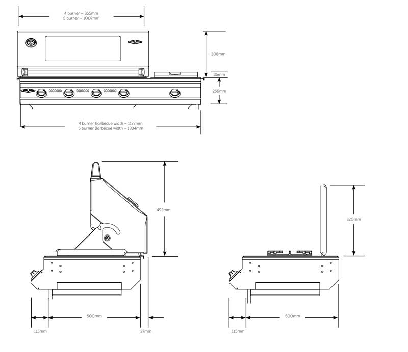 Beefeater SL4000 5+1 Burner Built In BBQ
