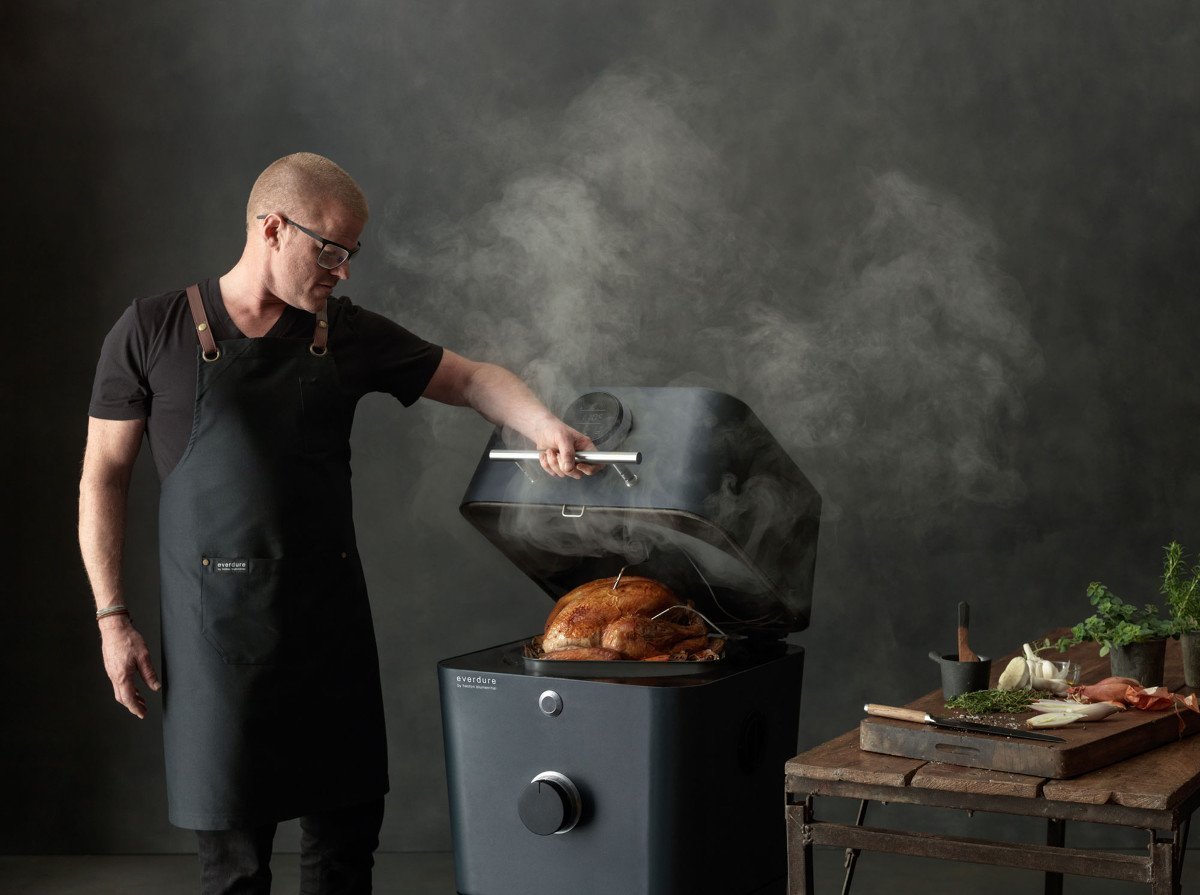 Everdure by Heston Blumenthal 4K Electric Ignition Charcoal BBQ Oven (Graphite)