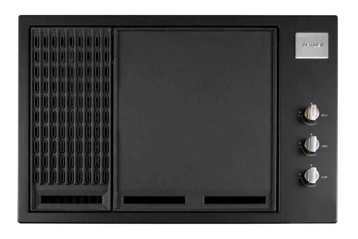 Artusi Matte Black 3 Burner BBQ with Hood