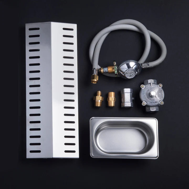 Artusi Matte Black 3 Burner BBQ with Hood