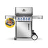 Napoleon Rogue Pro-S 425 SS 3 Burner BBQ with Infrared Sizzle Sideburner