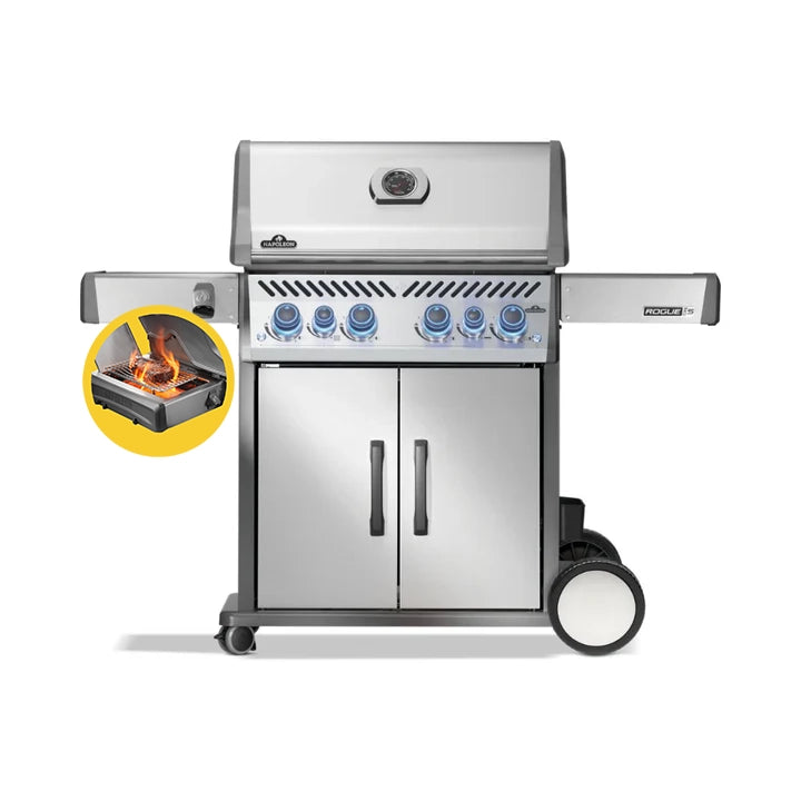 Napoleon Rogue Pro-S 525 SS 4 Burner BBQ with Infrared Sizzle Sideburner