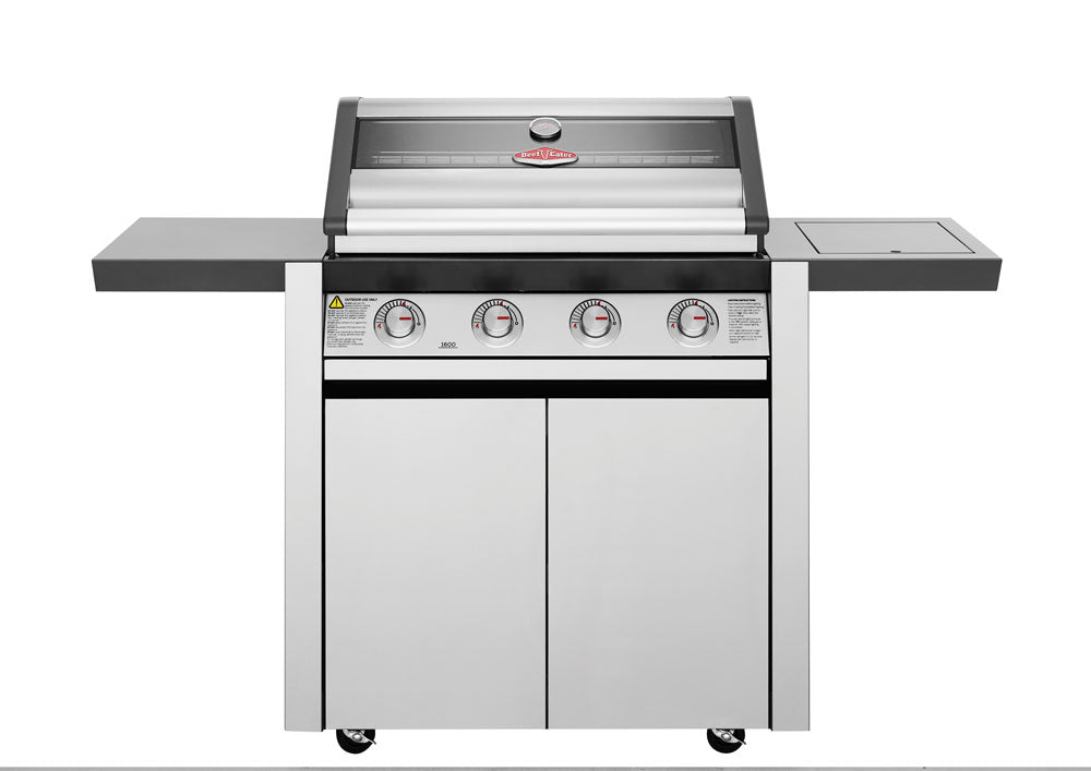Beefeater 1600 Series Stainless Steel 4 Burner BBQ on Trolley