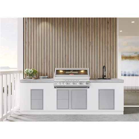 Beefeater Stainless Steel Single Cupboard Door with 2 Drawers