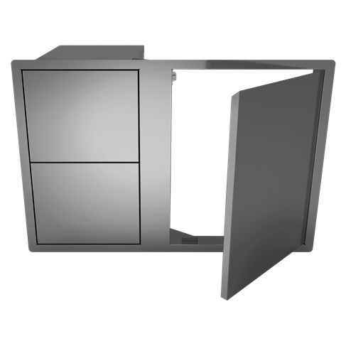 Beefeater Stainless Steel Single Cupboard Door with 2 Drawers