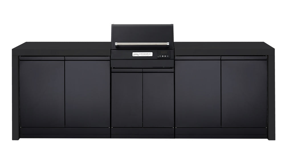 CROSSRAY eXtreme Electric Black Outdoor BBQ Kitchen - TCEK-07