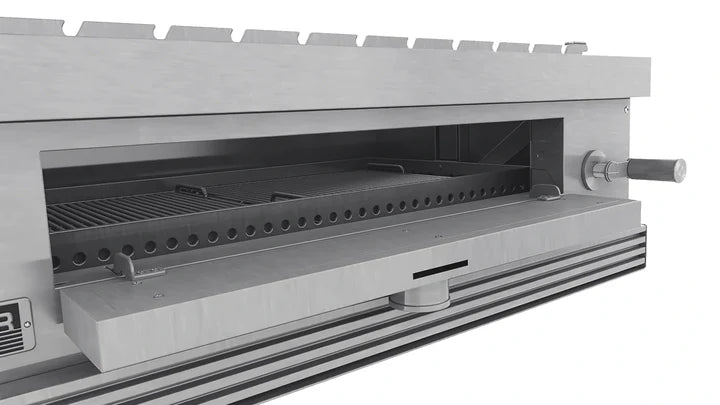 Tucker Charcoal Deluxe Pro Built-In BBQ with Hinged Lid