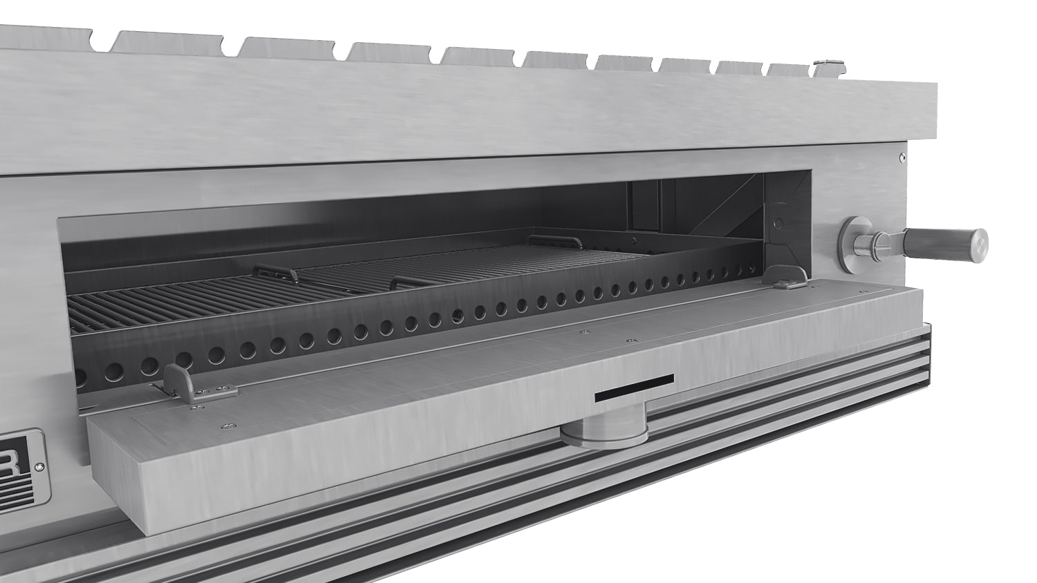 Tucker Charcoal Deluxe Pro Built-In BBQ Plus Wok Burner with Roasting Hood