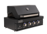 Euro Appliances 4 Burner Black Built In BBQ