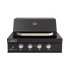 Euro Appliances 4 Burner Black Built In BBQ