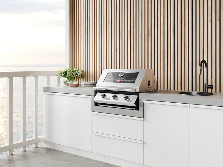 Beefeater 1200 Stainless Steel Series 3 burner Built-in BBQ - BBG1230SB