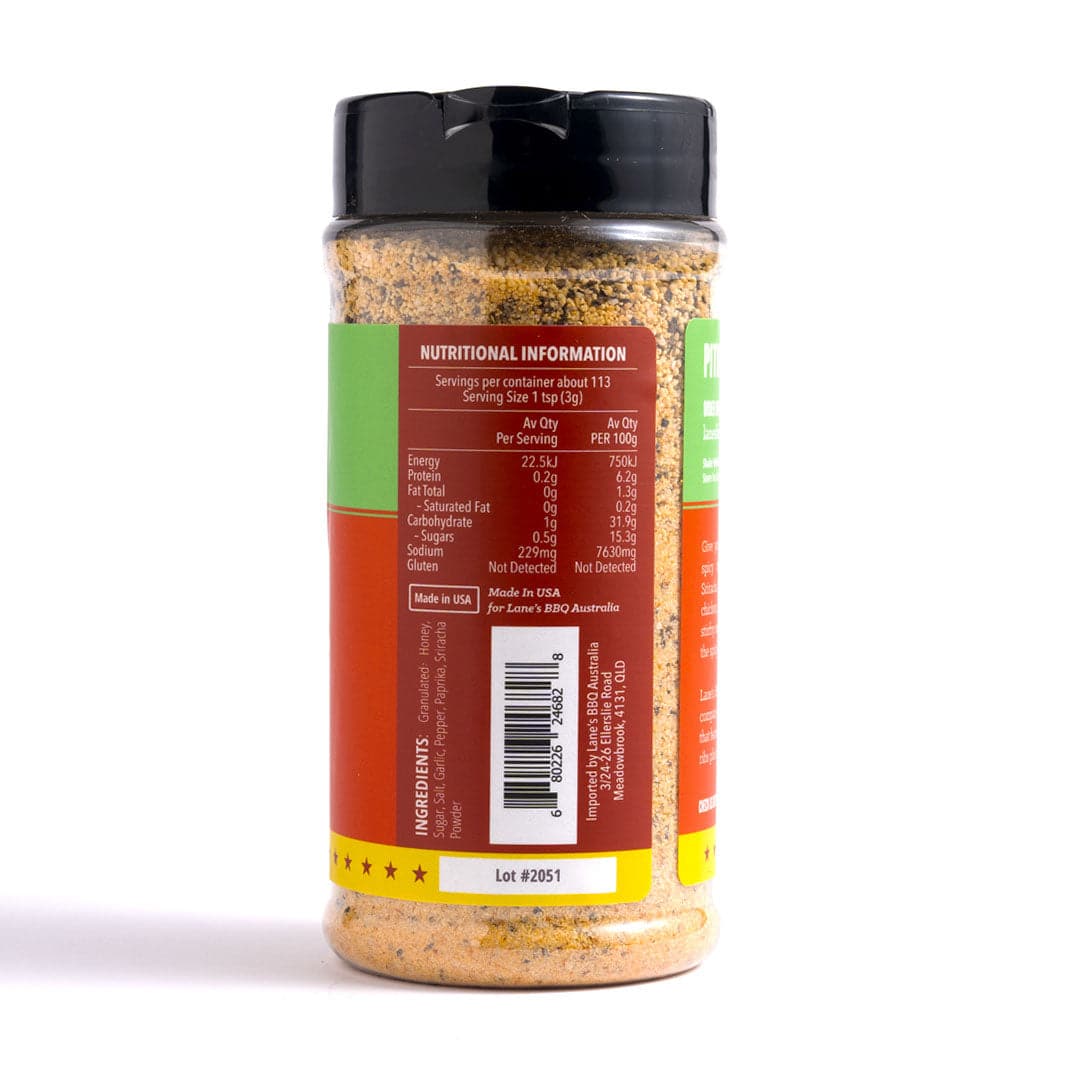 Lanes BBQ Honey Sriracha Rub 130g