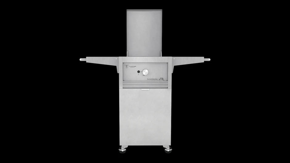 Tucker R1 Wok Freestanding Burner on Cabinet with Lid