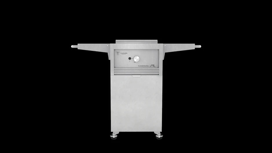 Tucker R1 Wok Freestanding Burner on Cabinet with Lid
