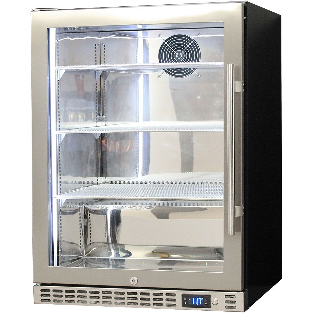Schmick Under Bench Heated Glass Door Bar Fridge - SK156L-HD