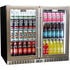 Schmick Twin Door Quiet Running Stainless Steel Triple Glazed Glass Door Bar Fridge - Model SK206-Ss