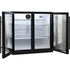 Schmick Black Bar Fridge 2 Door With Heated Glass and Triple Glazing Model SK190-B