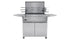 Tucker Charcoal Deluxe Pro BBQ on Cabinet with Hinged Lid