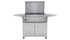 Tucker Charcoal Deluxe Pro BBQ on Cabinet with Hinged Lid