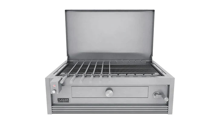 Tucker Charcoal Deluxe Pro Built-In BBQ with Hinged Lid