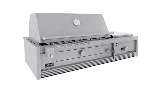 Tucker Charcoal Deluxe Pro Built-In BBQ Plus Wok Burner with Roasting Hood