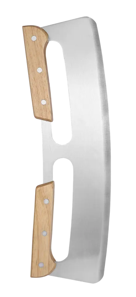 Tucker Pizza Rocker Cutter with Wooden Handle