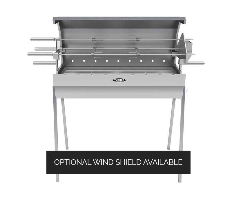 Tucker 3 Rod 900mm Charcoal Spit