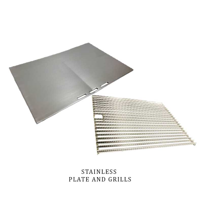 High end Stainless plate and grill