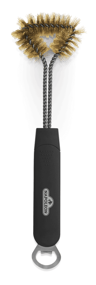 Napoleon Three Sided Grill Brush with Bottle Opener - The BBQ King