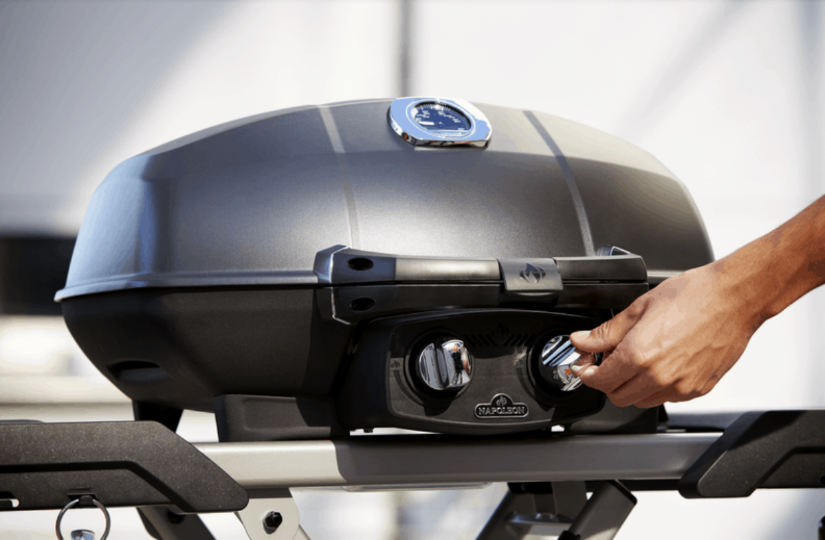Napoleon Travel Q Pro with Scissor Legs Portable BBQ
