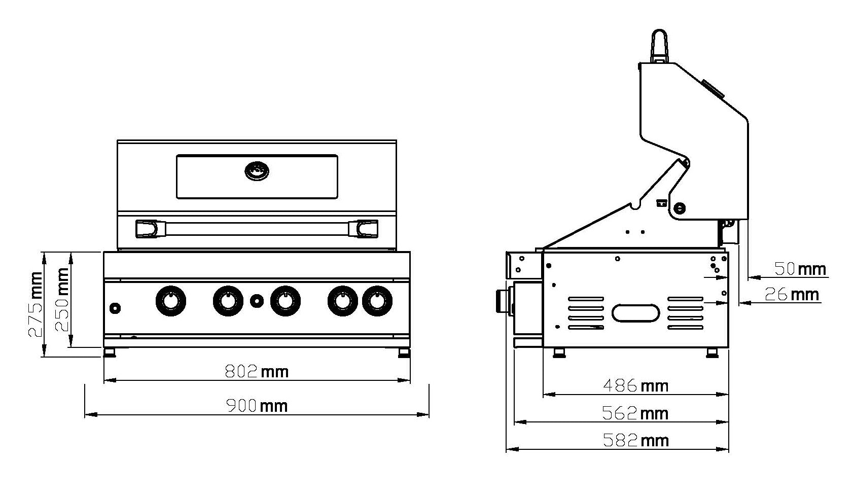 Masport Ambassador MKII Inbuilt BBQ