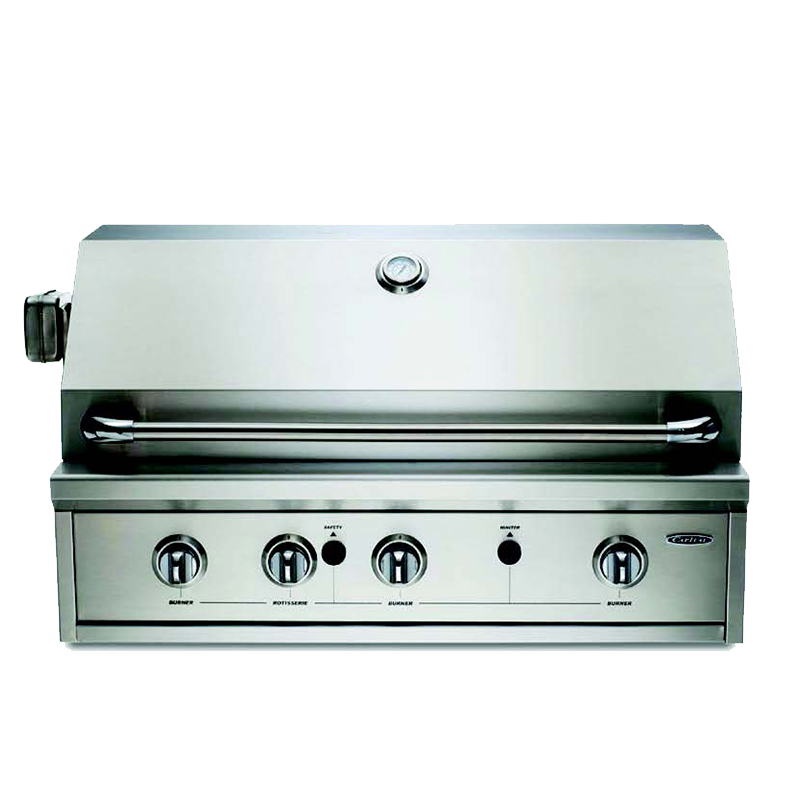 Capital 36 Inch Built-In Open Grill BBQ with Solid Flat Plate