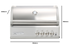Crossray Outdoor Kitchen 4 Burner BBQ, Double Door Fridge, Storage & Sink