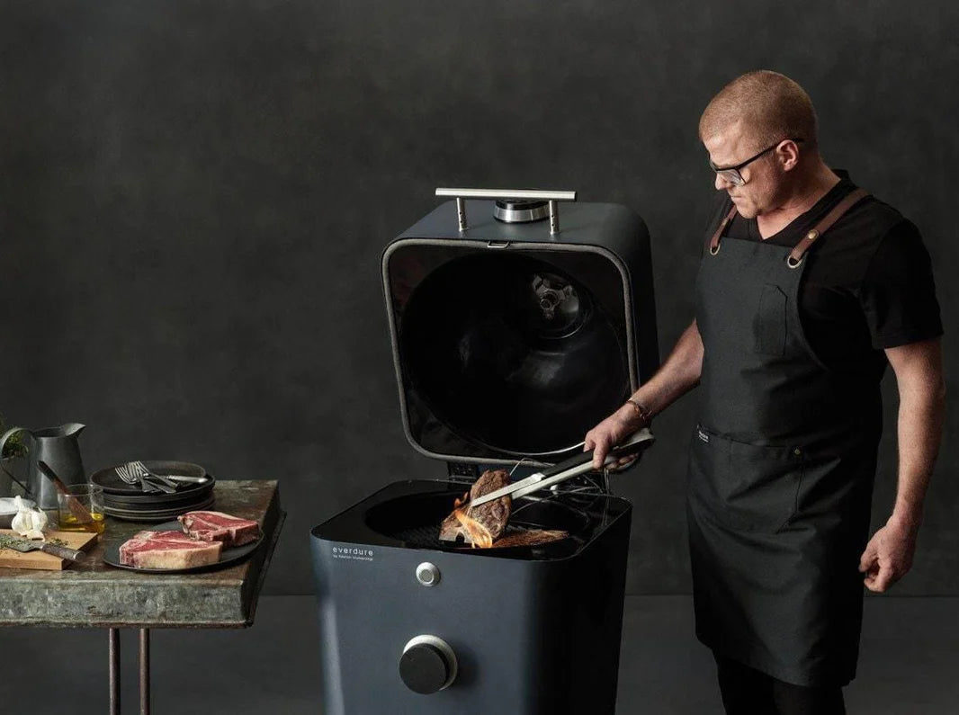Everdure by Heston Blumenthal 4K Electric Ignition Charcoal BBQ Oven (Stone)