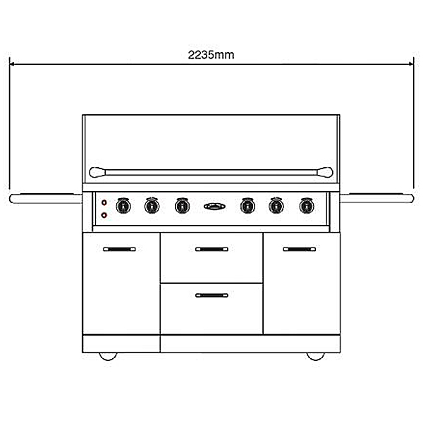 Capital 52 Inch Freestanding BBQ with Solid Flat Plate