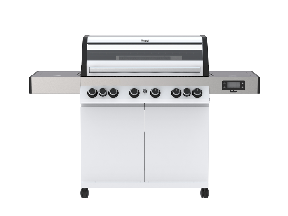 Masport MB7000 White 6 Burner BBQ 
