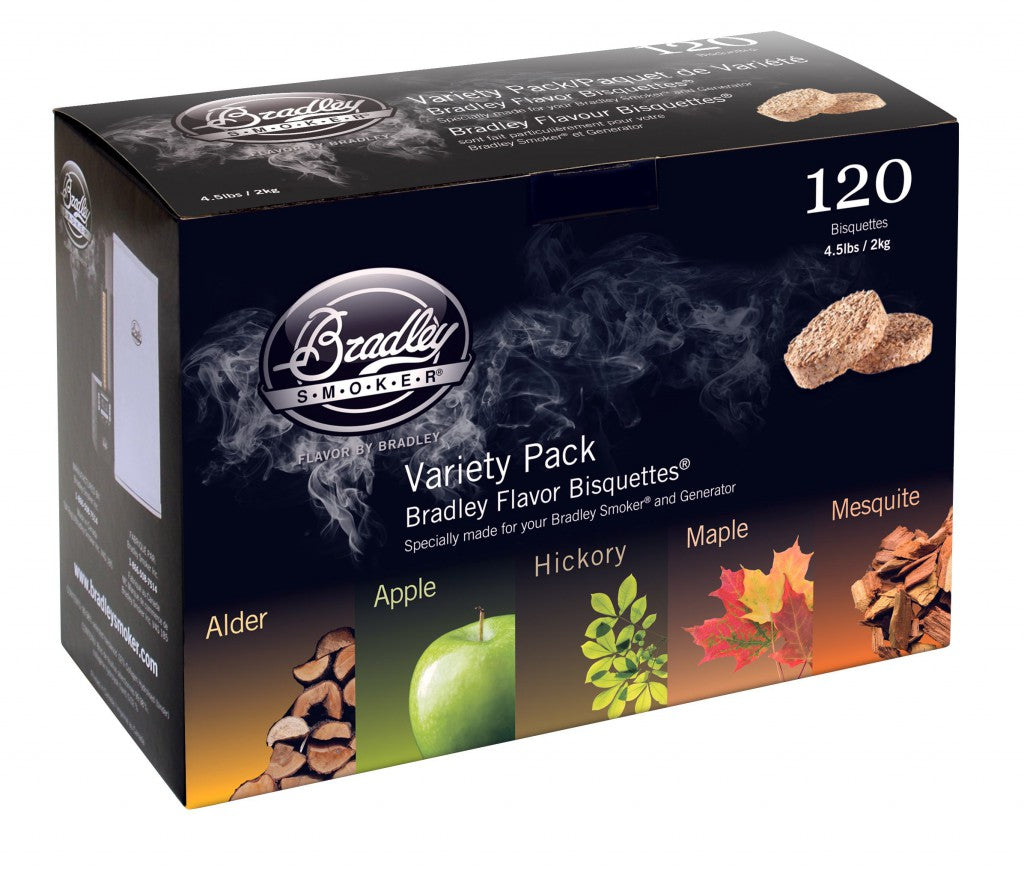 Bradley Variety Pack Bisquettes 120 Pack