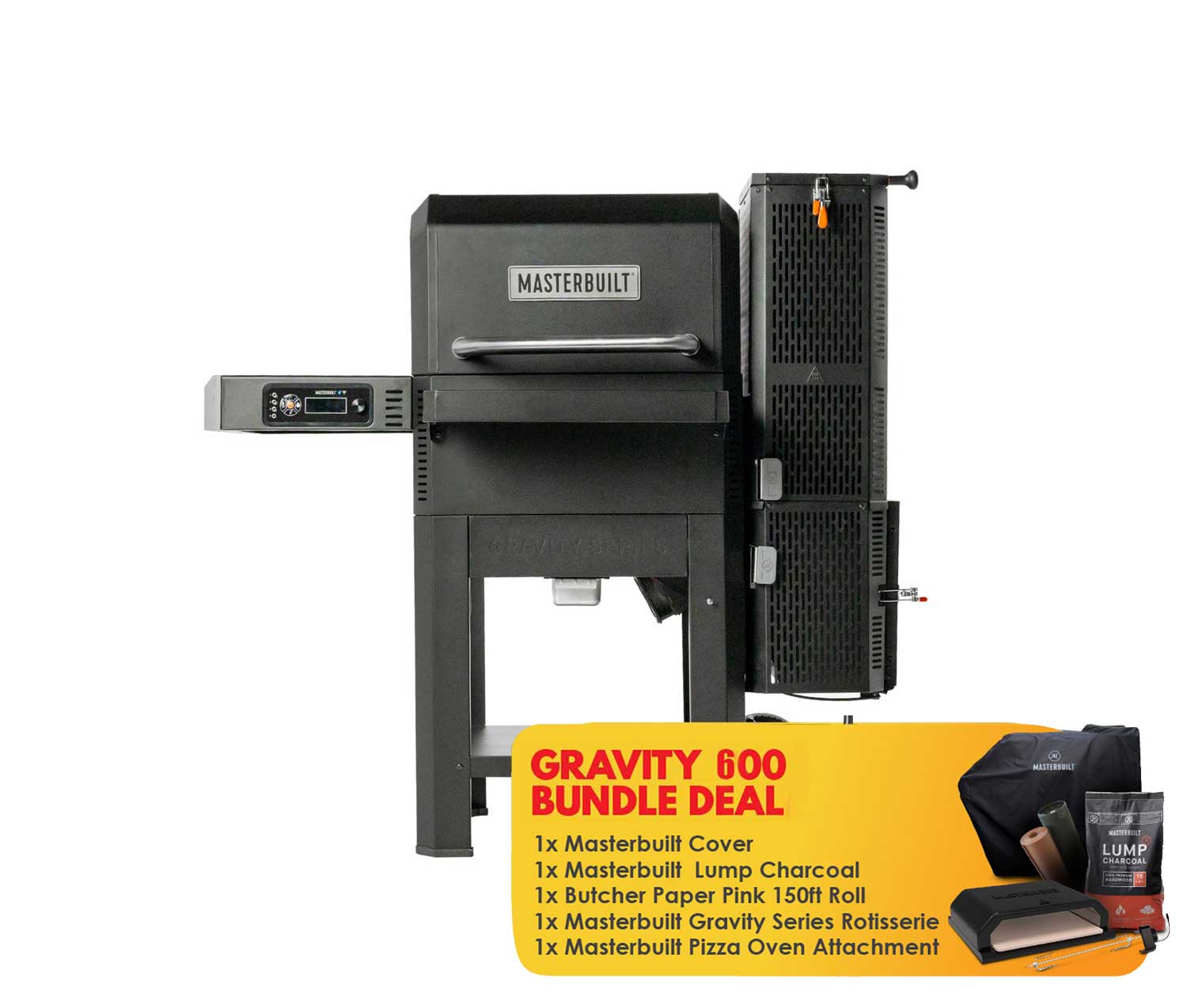 Masterbuilt Gravity Series 600 Digital Charcoal Grill + Smoker (MB20041423 ) 