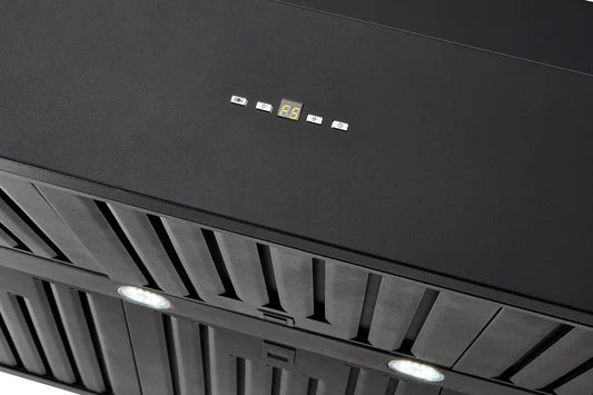 Schweigen Black BBQ Canopy Rangehood - 120cm - CL7372B Series