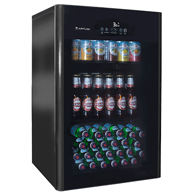 Artusi 100 Litre Black Single Door Outdoor Bar Fridge - ABC1B