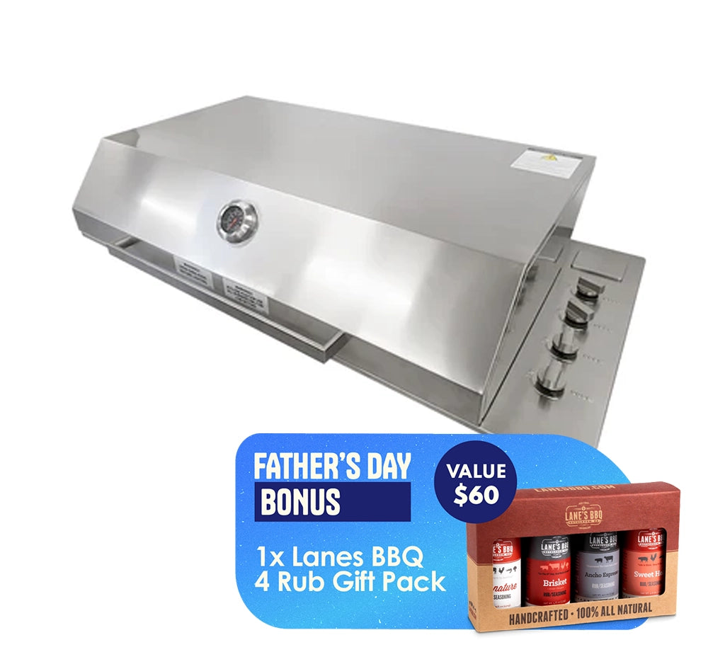 Artusi 316 Grade Stainless Steel Built In BBQ with 316 SS Hood