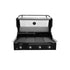 Artusi Matte Black 114cm 4 Burner Built In BBQ