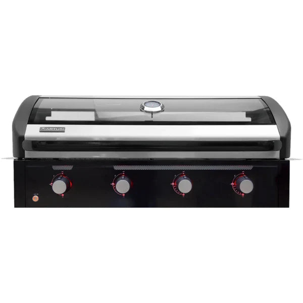 Artusi Matte Black 114cm 4 Burner Drop In BBQ - ABIBBQ4