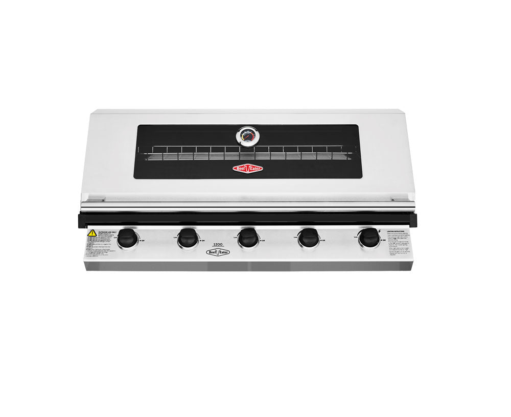 Beefeater 1200 Stainless Steel Series 5 burner Built-in BBQ - BBG1250SB