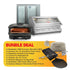 Beefeater 7000 Series Premium 5 Burner Built-In BBQ + Gozney Arc XL Black Pizza Oven + Napoleon Double Door Fridge Package Deal