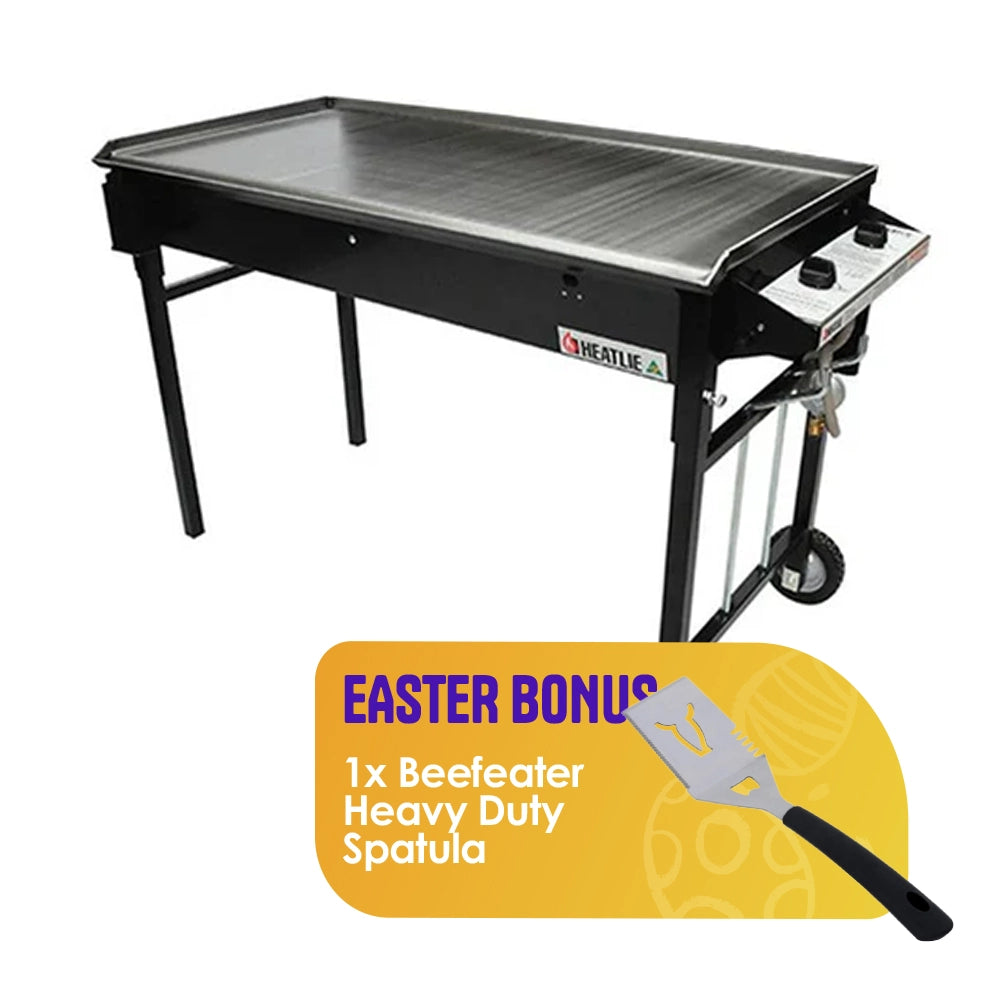 Heatlie 700 Black Powder Coated Mobile BBQ