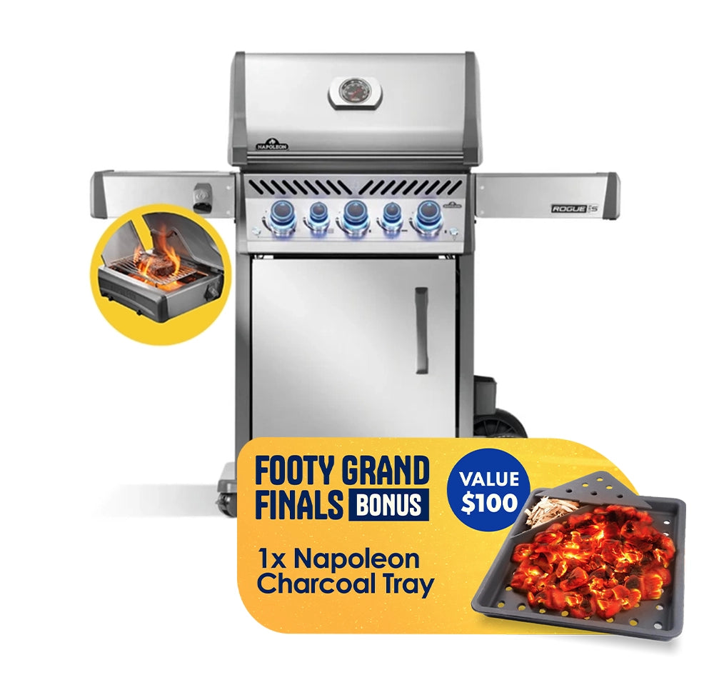 Napoleon Rogue Pro-S 425 SS 3 Burner BBQ with Infrared Sizzle Sideburner