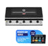 Beefeater 1200 Series Black 5 Burner Built-in BBQ