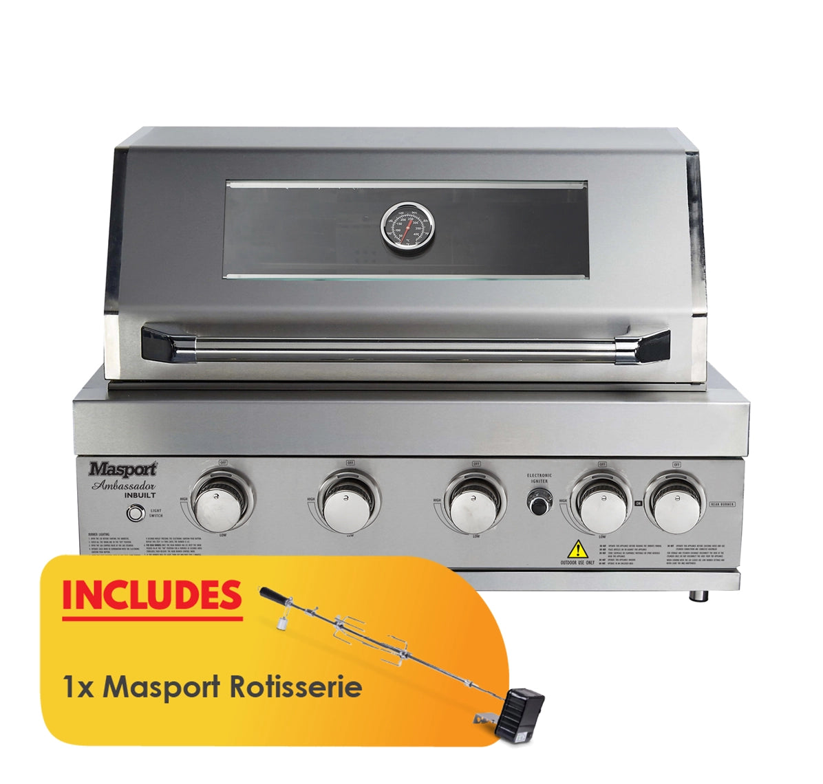 Masport Ambassador MKII Inbuilt BBQ